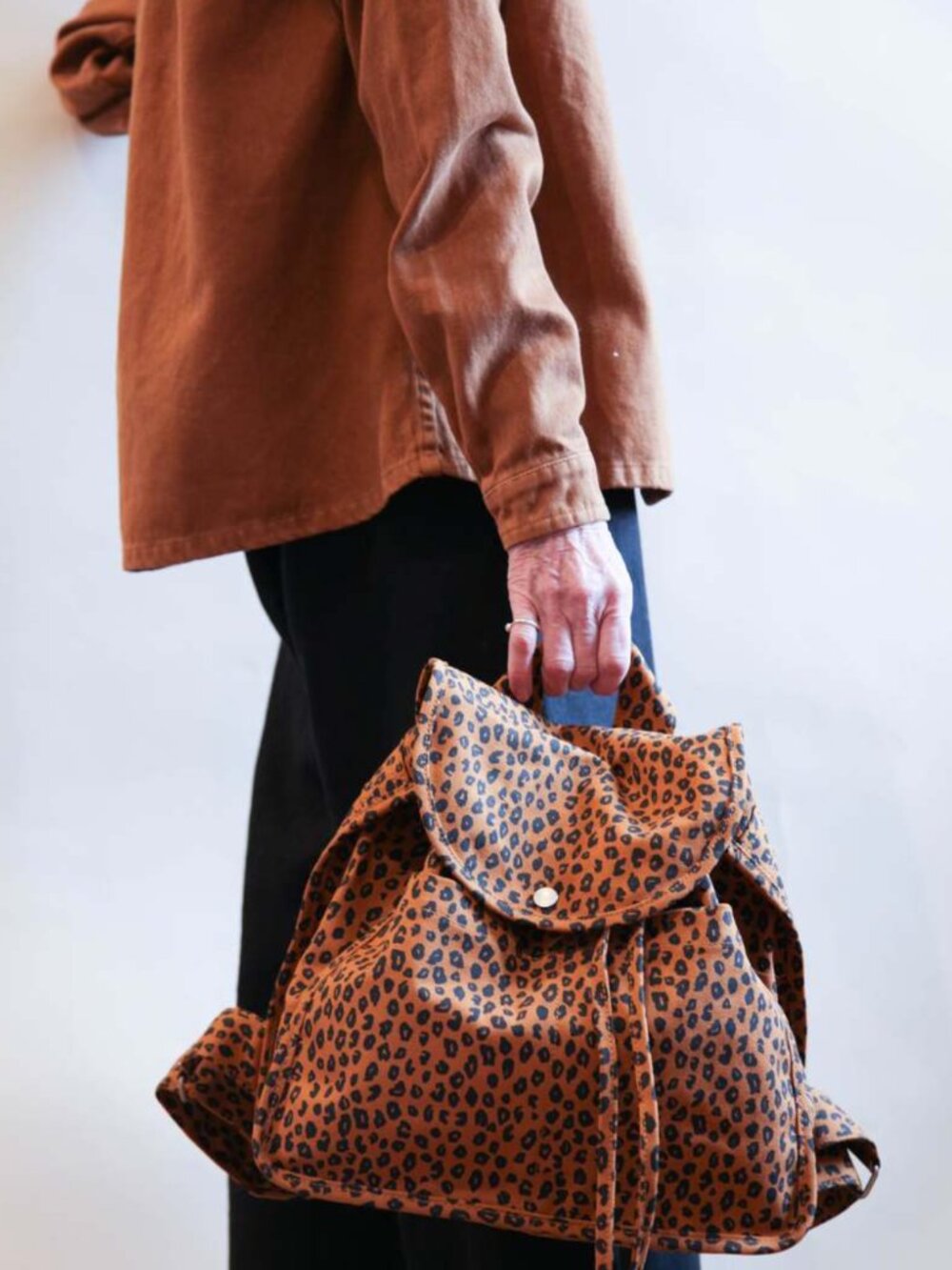 BAGGU Drawstring Backpack - Leopard - Picture 7 of 7